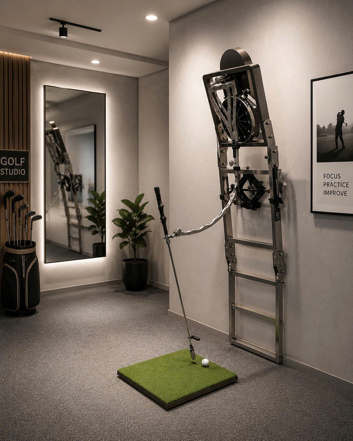 Easygolf Wall-Mounted Swing Trainer